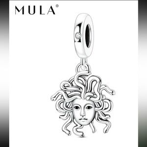 Silver Medusa Charm